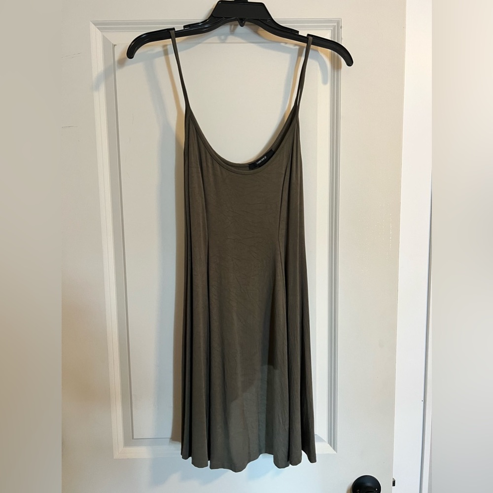 Green Flowy Tank Top Dress - size small from Forever 21